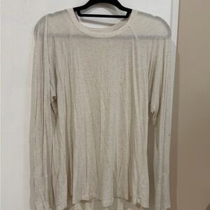Aerie Soft Cream Long Sleeve Tee